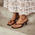 Madrid - Tamanco Feminino Chinelo De Dedo Marrom - loja online