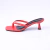 Madrid - Tamanco Feminino De Dedo Vermelho na internet