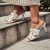 Maldivas - Tamanco Feminino Bico Quadrado Aplicação Palha Off-White - loja online