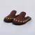 Mavi - Clog Feminino Tachas Douradas Camurça Marrom - comprar online