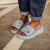 Miami - Flatform Feminina Tela Aplicação Azul - loja online