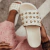 Imagem do Mônaco - Chinelo Feminino Flatform Com Aplicação Palha Off-White