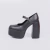 Nara - Sandália Feminina Plataforma Salto Alto Preto - comprar online
