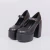 Nara - Sandália Feminina Plataforma Salto Alto Preto