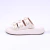 Odessa - Flatform Feminina Com Aplicações Nas Tiras Off-White na internet