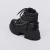 Pity - Coturno Feminino Aplicações Corrente Preto - Not-Me Shoes - Fábrica Própria de Calçados Femininos