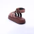 Quebec - Sandália Feminina Flatform Fisherman Marrom - Not-Me Shoes - Fábrica Própria de Calçados Femininos