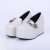 Roberta - Sapato Feminino Plataforma Flatform Verniz Fivela Off-White