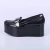 Roberta - Sapato Feminino Plataforma Flatform Verniz Fivela Preto - comprar online