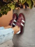 Imagem do Senna - Tênis Feminino Cadarço Camurça Vermelho Marsala