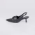 Serena - Scarpin Slingback Bico Fino Com Laço Salto Baixo Preto na internet