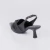 Serena - Scarpin Slingback Bico Fino Com Laço Salto Baixo Preto - Not-Me Shoes - Fábrica Própria de Calçados Femininos