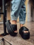 Sofi - Tamanco Flatform Feminino Velcro Preto - Not-Me Shoes - Fábrica Própria de Calçados Femininos