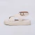 Sophie - Sandália Feminina Flatform Tiras Aplicação Bordado Off-White na internet