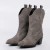 Texas - Bota Feminina Texana Camurça Salto Medio Cinza - comprar online