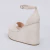Tulum - Sandália Feminina Anabela Fivela Camurça Off-white na internet