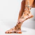 Vic - Sandália Feminina Rasteira Amarração Off-White