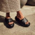 Viena- Tamanco Feminino Flatform Plataforma Preta