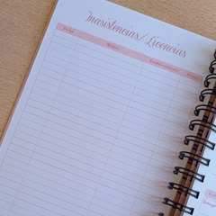 Agenda Docente 2025 Personalizable
