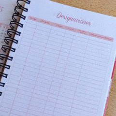 Agenda Docente 2025 Personalizable - Papeles Lunares