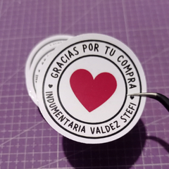 Stickers 5 cm. x 100u.