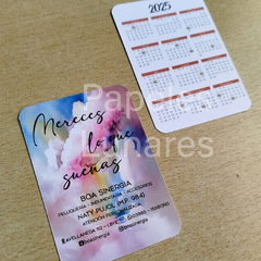 Calendario Tarjeta - Papeles Lunares