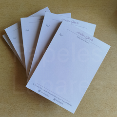 Block 10cm x 14cm Anotador/Recetario/Presupuesto - comprar online