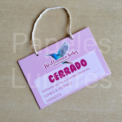 Cartel Abierto/Cerrado - tienda online