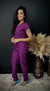 Scrub Feminino Tulipa Roxo Gabardine - comprar online