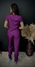 Scrub Feminino Tulipa Roxo Gabardine - Veste Branco & Cia