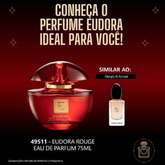 Combo Eudora Rouge: Eau de Parfum 75ml + Creme Hidratante Desodorante Corporal 250g - PERFUMEBHZ