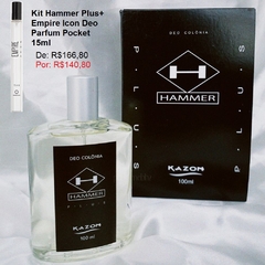 Kit Hammer Plus Deo Colonia Masculina+Empire Icon Deo Parfum Pocket 15ml - comprar online
