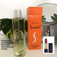 Kit Presente Scandal+Batom Bala Matte Velvet Marsala - comprar online