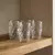 Set de vasos Diamond borde dorado x6 - comprar online