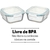 Kit 5 Potes De Vidro Herméticos Quadrado 520ml - loja online