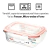 Kit 2 Potes De Vidro Herméticos Retangular 1050ml na internet