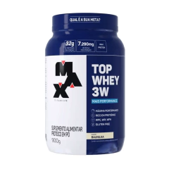 Top Whey 3W + Performance Max Titanium - Pote 900g