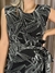 BLUSA AMARRAÇÃO ESTAMPADA PRETA - leKali