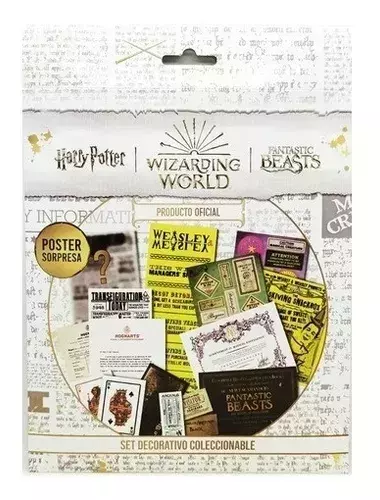 SET DECORATIVO PAPELERIA - HARRY POTTER - comprar online