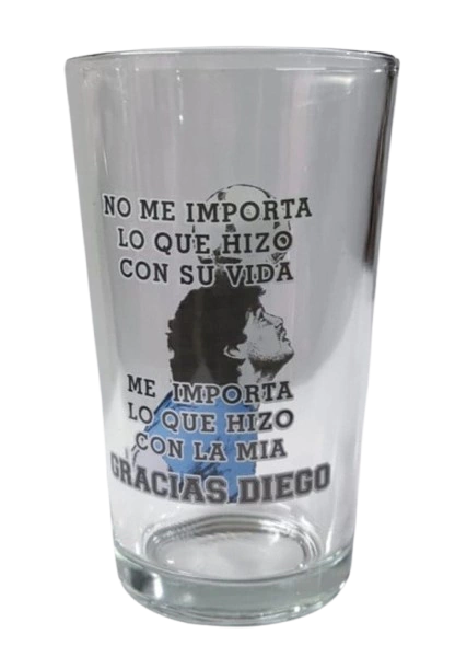 VASO DE VIDRIO MARADONA - comprar online