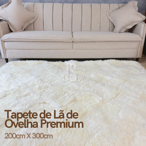 Tapete Lã De Ovelha Premium 300cm x 200cm