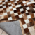 Tapete De Couro Quadriculado Premium Marrom Malhado Placa 10x10 - comprar online