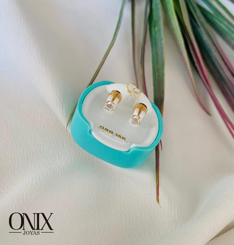 ABRIDORES CH ORO 18K CRISTAL 3MM