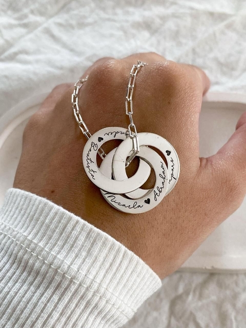 DIJE ARANDELAS RUSAS TRIPLE - comprar online
