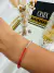 PULSERAS DE CRISTAL CON BOLITAS DE PLATA EN EL CENTRO en internet