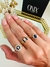 ANILLO CON CRISTAL AZUL en internet
