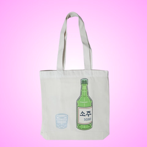 Ecobag Soju Time – Bolsa em Algodão com Estampa Pop do Clássico Coreano - comprar online