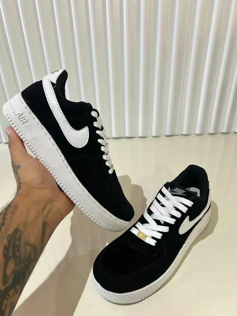 Air Force Camurça Preto e Branco