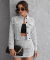 Conjunto Tweed Saia Xadrez E Jaqueta - loja online