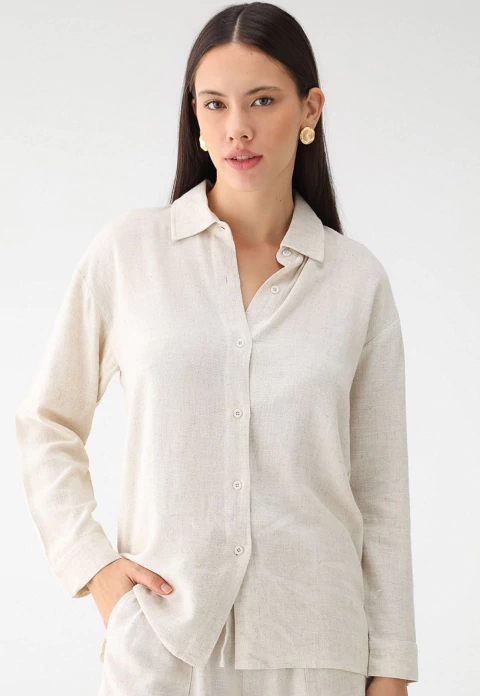 Camisa Feminina De Linho - comprar online
